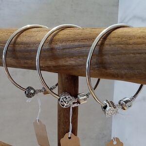 Bundle or Chose 1 Elegant Silver Bangle Set!NWT